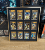 Premium aluminium metal trading card wall display frame case for Pokémon cards, MTG cards, Yu-Gi-Oh! cards, One Piece cards and sports cards, graded card wall display, PSA card frame, CGC card display, BGS slab display, One Touch magnetic holder display,